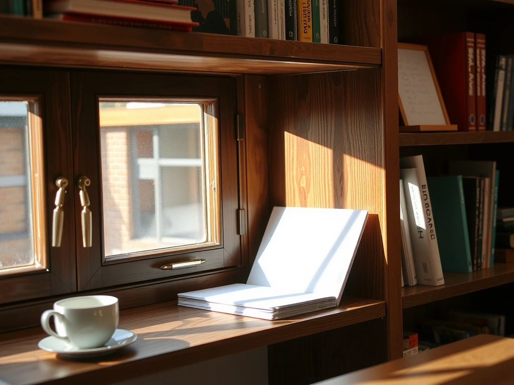 Stüdyonun en sevdiğim köşesi: Fikirlerin doğduğu, ışığın vurduğu kütüphane.