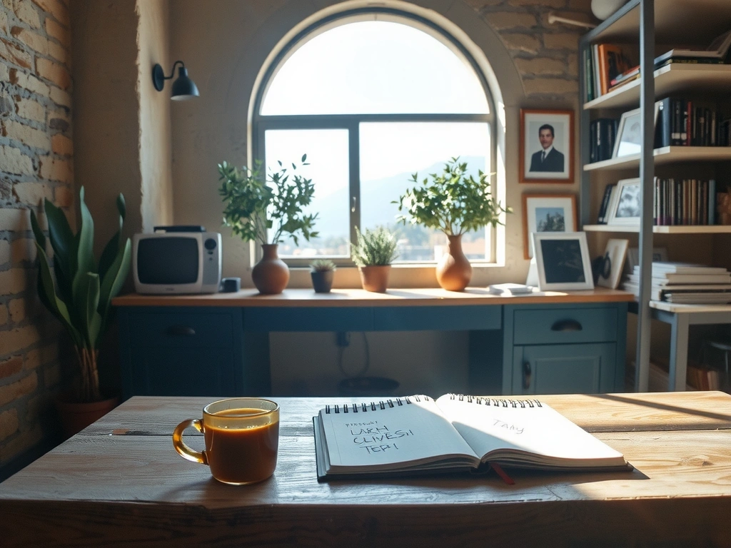 Stüdyonun ilk ofis atmosferi, Antalya'nın tarihi dokusuyla iç içe.