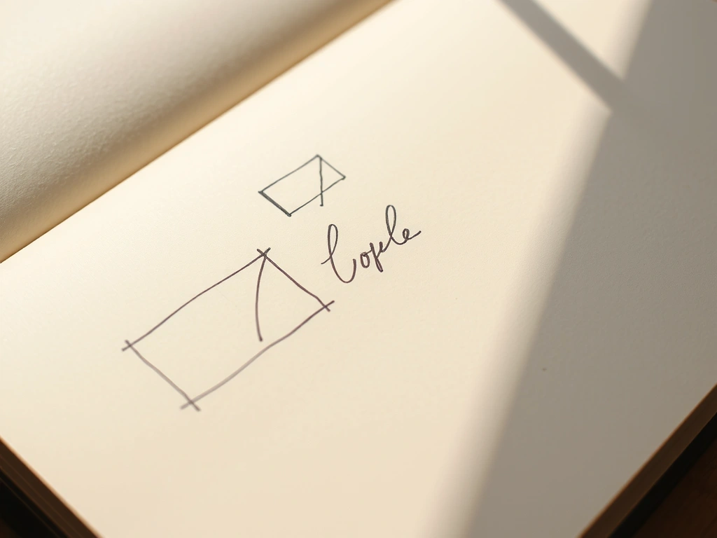 Elle yazılmış notlar ve basit şematikler içeren bir çalışma not defteri.